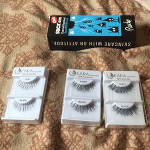 Kara eyelashes 3 pair $Suck Em charcoal blackhead